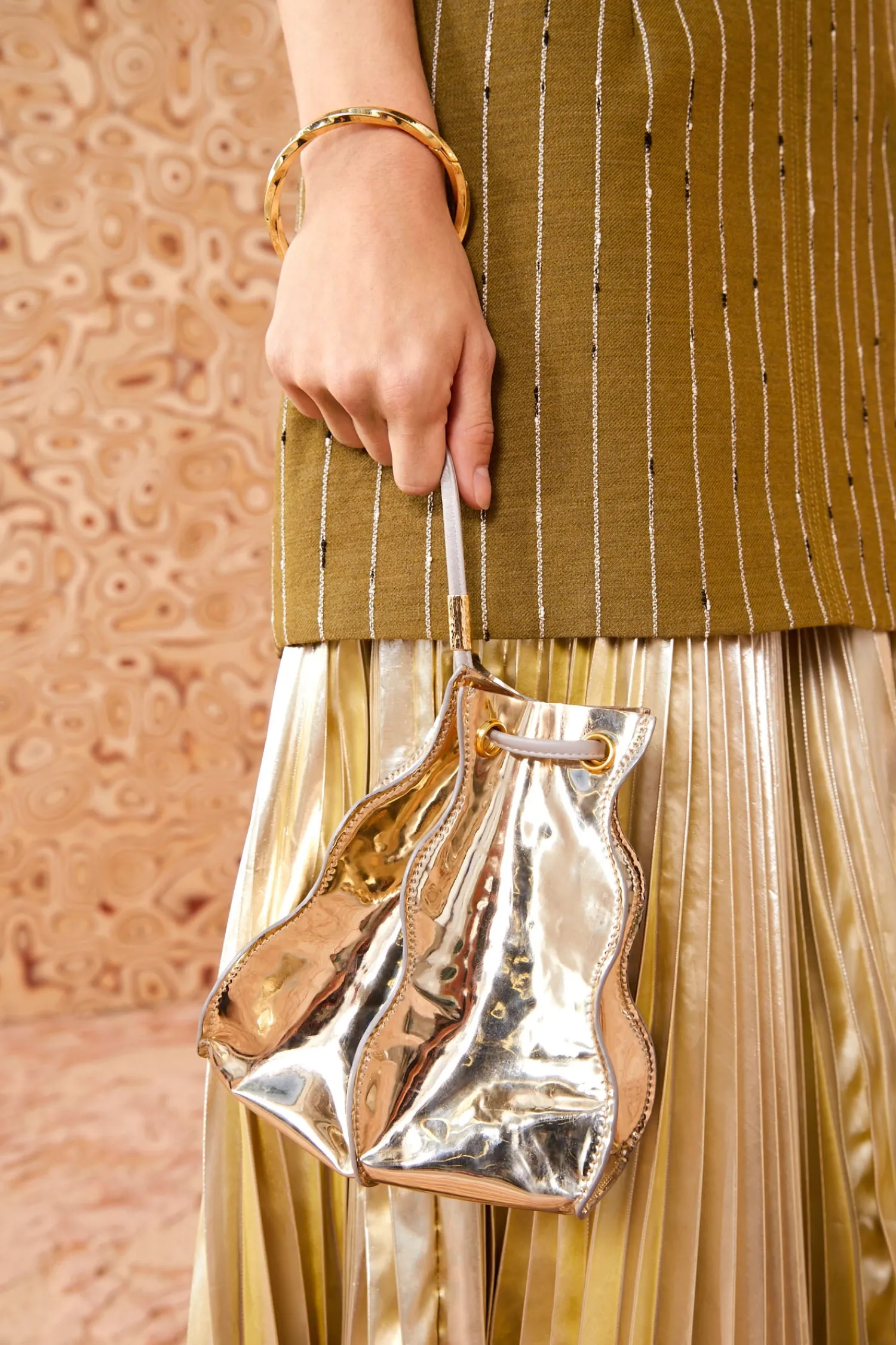 Adria Pleated Wave Pochette<Ulla Johnson Online