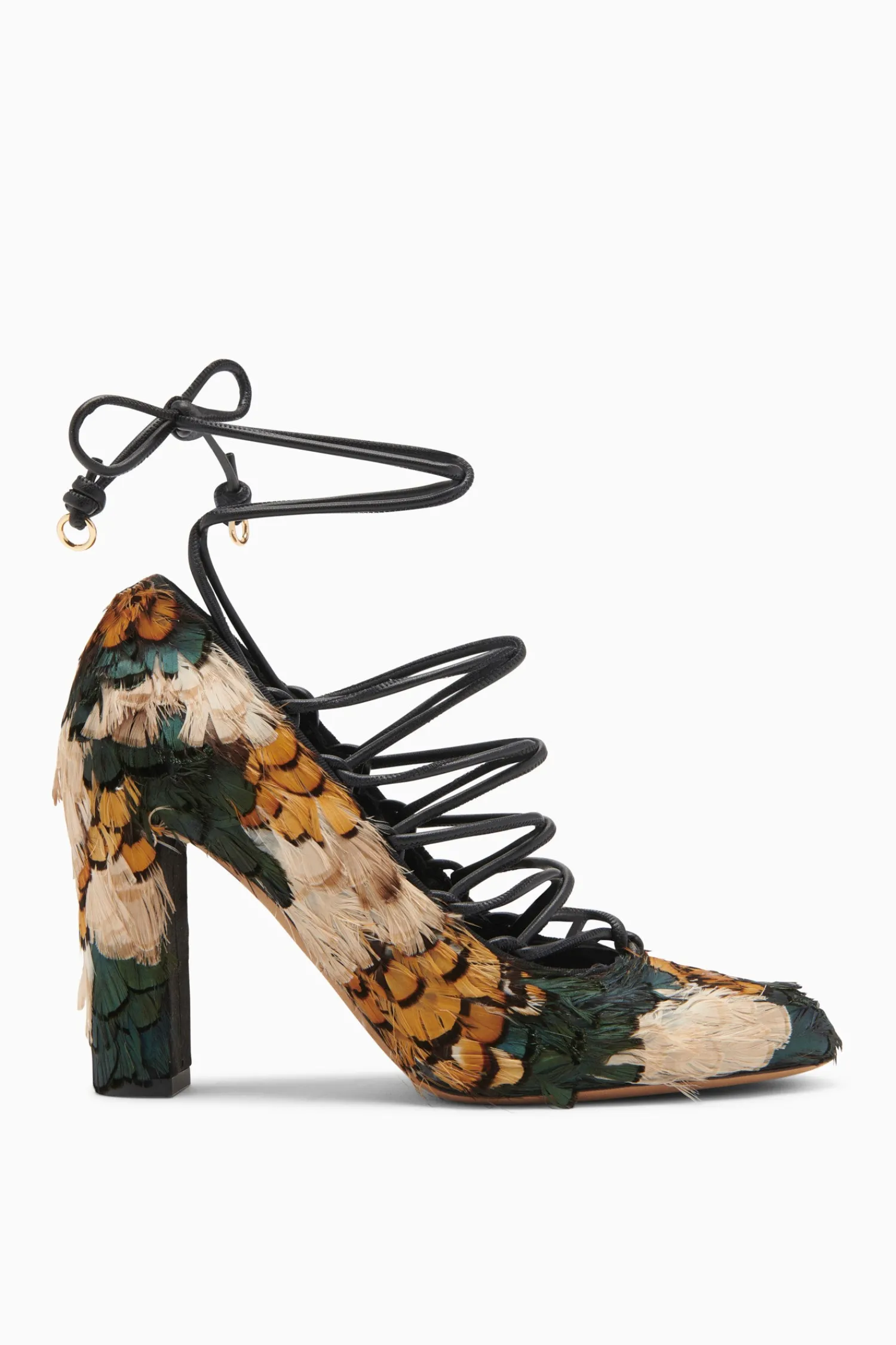 Rosalia Feather Lace Up High Heel<Ulla Johnson Fashion